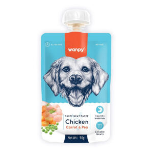 پودینگ سگ ونپی مدل Chicken wet با طعم مرغ وزن 90 گرم